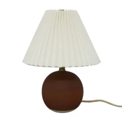 Oval Table Lamp With Pleated Shade (Includes LED Light Bulb) Red - Threshold™ Designed With Studio McGee -Lighting Direct GUEST 0329b4d7 a9eb 4475 8a02 6d602b7948cf