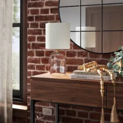 Glass Cylinder Mini Table Lamp With Open Base Clear - Threshold™ -Lighting Direct GUEST 04077750 f11b 4d3e 92d2 0b30995a75bf