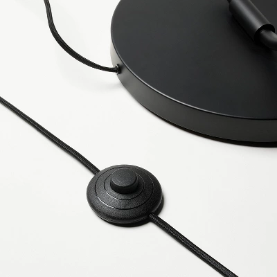 2-Head Floor Lamp With Trimmed Shade Black (Includes LED Light Bulb) - Threshold™ Designed With Studio McGee 4 2-Head Floor Lamp With Trimmed Shade Black (Includes LED Light Bulb) - Threshold™ Designed With Studio McGee - Image 4