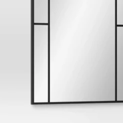 24"x 36" Window Pane Wall Mirror Black - Threshold™: Modern Style, Rounded Rectangle, No Assembly Required -Lighting Direct GUEST 0b2a18a6 c7a0 4663 be5b a9ab00c11d9b