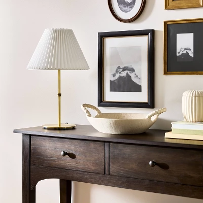 Tapered Lamp Shade With Knife Pleat White - Threshold™ Designed With Studio McGee 2 Tapered Lamp Shade With Knife Pleat White - Threshold™ Designed With Studio McGee - Image 2