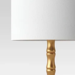 Large Bamboo Table Lamp (Includes LED Light Bulb) Brass - Threshold™ -Lighting Direct GUEST 18044299 d5f2 42ac 836d b9503588291a