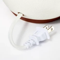 Ceramic Table Lamp With Gingham Print Pleated Shade White (Includes LED Light Bulb) - Threshold™ Designed With Studio McGee -Lighting Direct GUEST 27cadcf6 3a70 4c09 bf47 cd7e6352c324