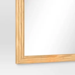 22" X 65" Fluted Arch Floor Mirror Light Natural - Threshold™: Pine Frame, No Assembly Required -Lighting Direct GUEST 2eb41037 211f 4b99 866c ccd156970fc9