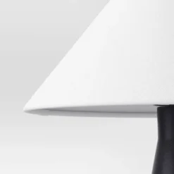 Ceramic Table Lamp With Tapered Shade Black (Includes LED Light Bulb) - Threshold™ -Lighting Direct GUEST 2f5353b0 5f4d 45e5 8276 0f240a50e418