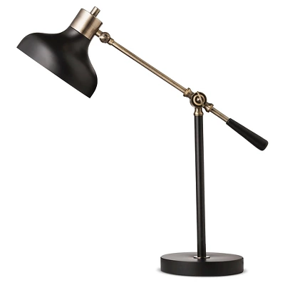 Crosby Schoolhouse Desk Lamp Black - Threshold™: Adjustable Stand, ETL Listed, Metal Shade, No Assembly Required 1 Crosby Schoolhouse Desk Lamp Black - Threshold™: Adjustable Stand, ETL Listed, Metal Shade, No Assembly Required