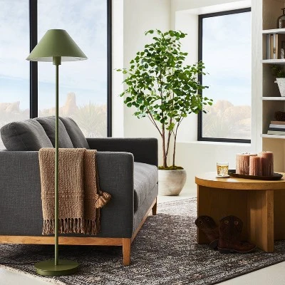 Stick Metal Floor Lamp Green Iron (Includes LED Light Bulb) - Threshold™ Designed With Studio McGee 1 Stick Metal Floor Lamp Green Iron (Includes LED Light Bulb) - Threshold™ Designed With Studio McGee