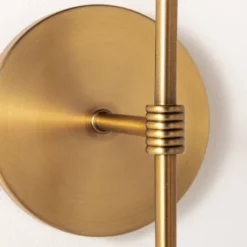 Metal Sconce Wall Light (Includes LED Light Bulb) Brass - Threshold™ Designed With Studio McGee: Dimmable, Plug-In, ETL Listed -Lighting Direct GUEST 4167d74d ee75 456d 9e71 89fbe21c8248