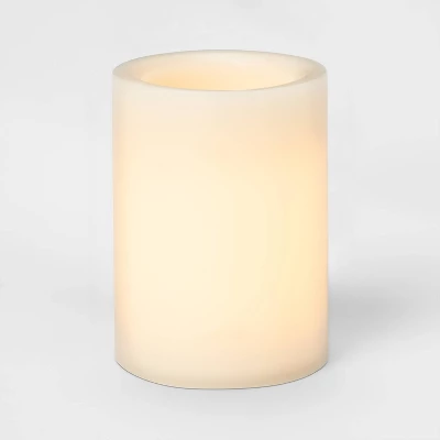 4" X 3"LED Flameless Black Wick Candle Cream - Threshold™ 2 4" X 3"LED Flameless Black Wick Candle Cream - Threshold™ - Image 2