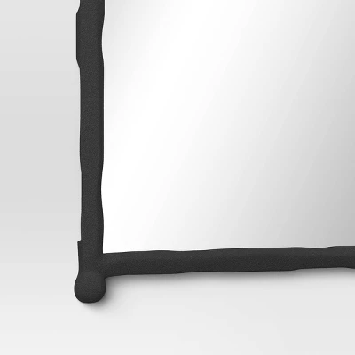 24"x33" Decorative Forged Metal Wall Mirror Black - Threshold™ 3 24"x33" Decorative Forged Metal Wall Mirror Black - Threshold™ - Image 3