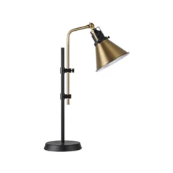 Black Metal Adjustable Table Lamp With Bronze Finish - Threshold™: ETL Listed, Metal Shade, 1-Way Socket Switch -Lighting Direct GUEST 59f77d6e a5d2 4145 a8c5 2fea13691de9