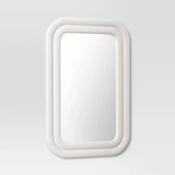24"x36" Textured Wall Mirror White - Threshold™ -Lighting Direct GUEST 64593eb2 6778 4326 9aa2 da3d175728f4