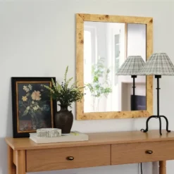 24"x30" Burl Wood Wall Mirror - Threshold™ Designed With Studio McGee