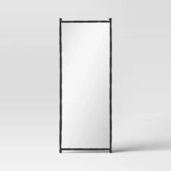 25"x65" Decorative Forged Metal Floor Mirror Black - Threshold™ -Lighting Direct GUEST 68b84d1b 845a 4256 9964 74134f1c3efa