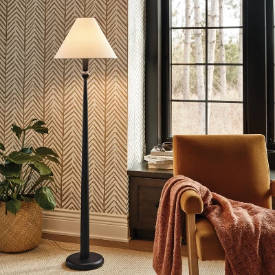 Textured Cast Metal Floor Lamp - Threshold™ 1 Textured Cast Metal Floor Lamp - Threshold™