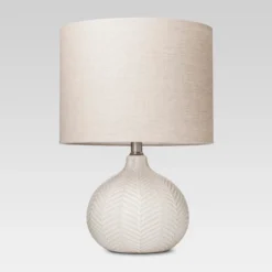 Textured Ceramic Accent Lamp Cream - Threshold -Lighting Direct GUEST 755a0d43 5e83 4582 a96a d96f0a939760