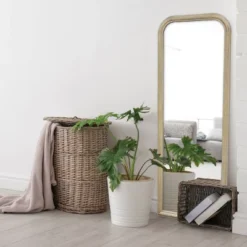 24" X 64" Wood Floor Mirror - Threshold™ Designed With Studio McGee: Natural Finish, Standing, No Assembly Required -Lighting Direct GUEST 7a570338 43ff 413e b880 c6960271c6fd