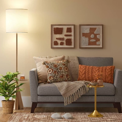 Modern Floor Lamp With Table Brass - Threshold™ 2 Modern Floor Lamp With Table Brass - Threshold™ - Image 2