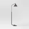 Smoked Glass Floor Lamp Black - Threshold™