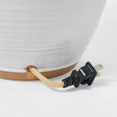 Large Ceramic Jar Table Lamp (Includes LED Light Bulb) Gray - Threshold™ Designed With Studio McGee 5 Large Ceramic Jar Table Lamp (Includes LED Light Bulb) Gray - Threshold™ Designed With Studio McGee - Image 5