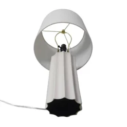 24.75"x13" Ribbed Ceramic Table Lamp Cream - Threshold™: Bedside, Nightstand, No Assembly Required -Lighting Direct GUEST 96af7f5c 5062 4a6a 8dda f9010b16724c