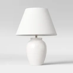 Turned Ceramic Table Lamp White - Threshold™ -Lighting Direct GUEST a3c43bdb 74c2 4bbe a3c8 10bb261e03b9