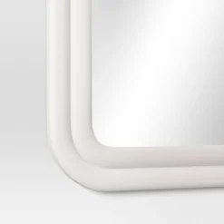 24"x36" Textured Wall Mirror White - Threshold™ -Lighting Direct GUEST ae6ddb49 9984 4f68 a052 4238b1edc133