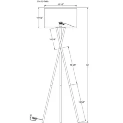 59"x18.5" Modern Tripod Floor Lamp Natural - Threshold™: Linen Shade, Metal Body, ETL Listed, 3-Way Switch 5 59"x18.5" Modern Tripod Floor Lamp Natural - Threshold™: Linen Shade, Metal Body, ETL Listed, 3-Way Switch -Lighting Direct GUEST af2274ab cf92 46af 9c12 476a0f182fd4