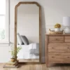 30" X 70" Oversize Leaner French Country Wood Mirror Natural - Threshold™