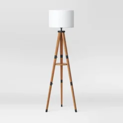Tripod Floor Lamp With Shelf Brown Wood - Threshold™ -Lighting Direct GUEST b1b8ca20 55ea 4c4e bc34 1f4ca7a73cd2