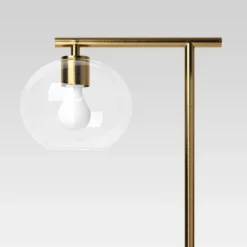 Brass Floor Lamp With Glass Shade - Threshold™: Modern Standing Light, ETL Listed, Metal Body 5 Brass Floor Lamp With Glass Shade - Threshold™: Modern Standing Light, ETL Listed, Metal Body -Lighting Direct GUEST b20a9257 830a 4577 9d91 7edf2e209db0
