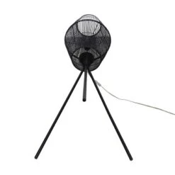 Diamond Tripod Floor Lamp Black With Rattan Shade (Includes LED Light Bulb) - Threshold™: Nautical Standing Illumination -Lighting Direct GUEST b352a645 7f58 495b bb4e e0909b09c093