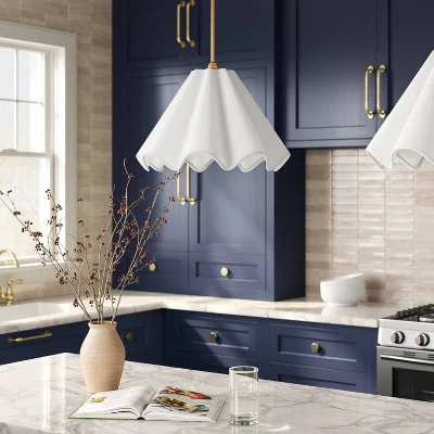 Wavy Shade Collection Pendant White - Threshold™ 1 Wavy Shade Collection Pendant White - Threshold™