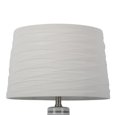 Linen Overlay Modified Drum Large Lamp Shade Ivory - Threshold™: Cotton-Polyester Blend, No Assembly Required 2 Linen Overlay Modified Drum Large Lamp Shade Ivory - Threshold™: Cotton-Polyester Blend, No Assembly Required - Image 2