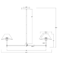 Metal Two Arm Shaded Chandelier Ceiling Light Black - Threshold™ Designed With Studio McGee 7 Metal Two Arm Shaded Chandelier Ceiling Light Black - Threshold™ Designed With Studio McGee -Lighting Direct GUEST b7f1cfdd a67e 4445 8a17 70e0130b9351