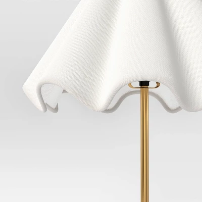 Wavy Shade Collection With Ceramic Base Floor Lamp Green - Threshold™ 3 Wavy Shade Collection With Ceramic Base Floor Lamp Green - Threshold™ - Image 3