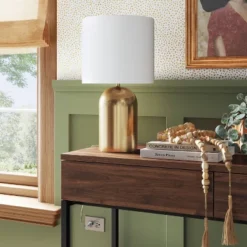 Dome Collection Accent Lamp Gold - Threshold™: ETL Listed, No Assembly, Metal Body -Lighting Direct GUEST baeb4b67 a76f 46fa a458 fa9ec38ac8c5