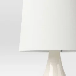 21.75"x11.5" Montreal Wren Assembled Table Lamp White - Threshold™: Ceramic Base, No Assembly Required -Lighting Direct GUEST bb462b58 8466 4cbc 8047 54d2641672ee 1