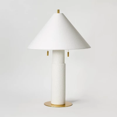 Ceramic Table Lamp With Tapered Shade White - Threshold™ Designed With Studio McGee 4 Ceramic Table Lamp With Tapered Shade White - Threshold™ Designed With Studio McGee - Image 4