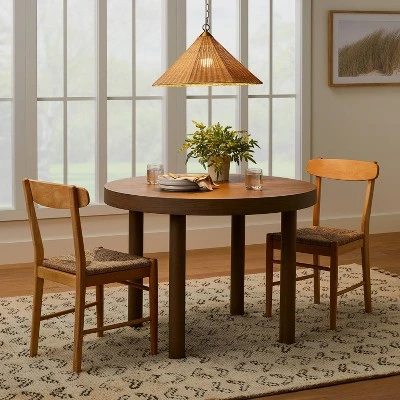 Tapered Rattan Ceiling Light Brown - Threshold™ Designed With Studio McGee 2 Tapered Rattan Ceiling Light Brown - Threshold™ Designed With Studio McGee - Image 2