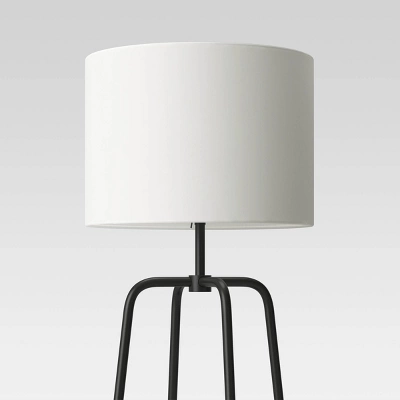 20" Etagere Power Source Shelf Floor Lamp Black Metal/Wood - Threshold™: USB Port, Modern Design 3 20" Etagere Power Source Shelf Floor Lamp Black Metal/Wood - Threshold™: USB Port, Modern Design - Image 3