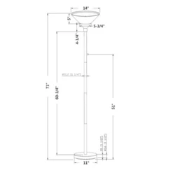 Torchiere Floor Lamp With Glass Shade - Threshold™ -Lighting Direct GUEST c7fec30d 8931 49bc 9a02 88a2579d0c38
