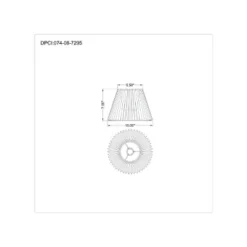 Small Pleated Lamp Shade White - Threshold™: Empire Shape, Cotton/Nylon, 7" H 9 Small Pleated Lamp Shade White - Threshold™: Empire Shape, Cotton/Nylon, 7" H -Lighting Direct GUEST cdc65132 59d3 474f b824 1eb935235c85