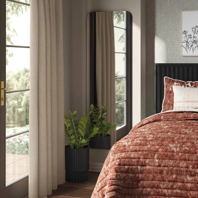 20" X 60" Infinity Full Length Mirror Black - Threshold™ 1 20" X 60" Infinity Full Length Mirror Black - Threshold™