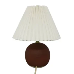 Oval Table Lamp With Pleated Shade (Includes LED Light Bulb) Red - Threshold™ Designed With Studio McGee -Lighting Direct GUEST e5143a64 39d0 4be9 a866 b25ebc7adbda