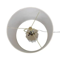 24.75"x13" Ribbed Ceramic Table Lamp Cream - Threshold™: Bedside, Nightstand, No Assembly Required -Lighting Direct GUEST e95a39af 2643 48c1 bec3 ed7ac2811b44