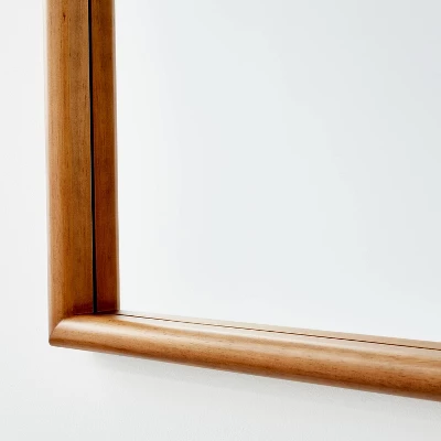 24" X 34" Wood Arch Decorative Wall Mirror Natural - Threshold™ Designed With Studio McGee: Stained Finish, No Assembly Required 2 24" X 34" Wood Arch Decorative Wall Mirror Natural - Threshold™ Designed With Studio McGee: Stained Finish, No Assembly Required - Image 2