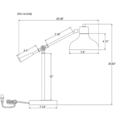 Crosby Schoolhouse Desk Lamp Black - Threshold™: Adjustable Stand, ETL Listed, Metal Shade, No Assembly Required 7 Crosby Schoolhouse Desk Lamp Black - Threshold™: Adjustable Stand, ETL Listed, Metal Shade, No Assembly Required -Lighting Direct GUEST f1e5b1e8 2901 40b4 8e4d 879164dbd81b