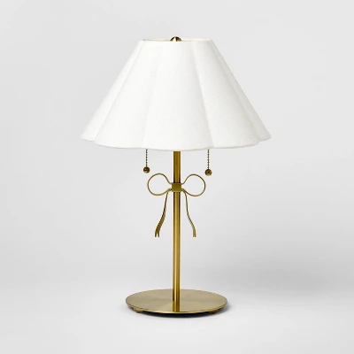 Stick Lamp With Bow Brass - Threshold™ Designed With Studio McGee 1 Stick Lamp With Bow Brass - Threshold™ Designed With Studio McGee