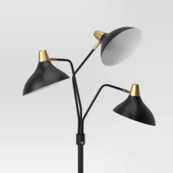 70"x36" 3-Head Floor Lamp Black - Threshold™: Adjustable, ETL Listed, Metal Shades, No Tools Assembly 5 70"x36" 3-Head Floor Lamp Black - Threshold™: Adjustable, ETL Listed, Metal Shades, No Tools Assembly -Lighting Direct GUEST fabd57e4 6304 4443 8548 528299be427a 1